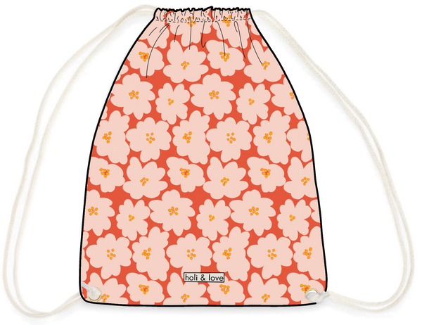 Sac de sport Flower orange