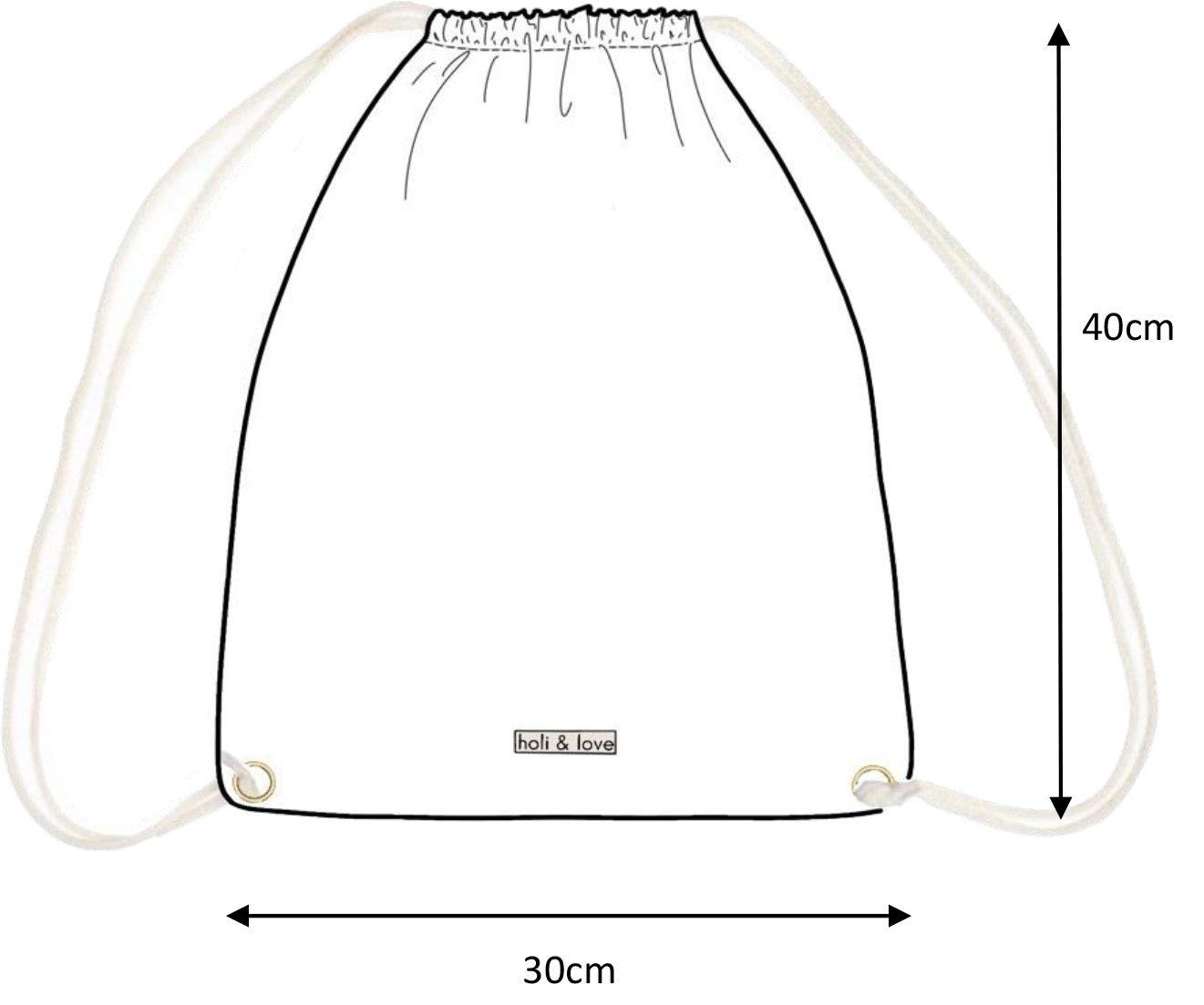Sac de sport Flower orange